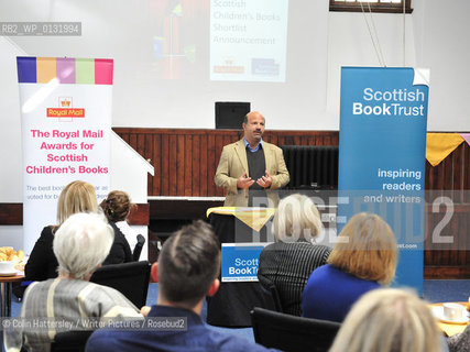 FREE PICTURE FOR PRESS PUBLICITY USE IN CONJUNCTION WITH THE AWARDS.Royal Mail Scottish Childrens Book Awards, Edinburgh, 09/09/2010:.Scottish Book Trust CEO Marc Lambert launches the Royal Mail Awards gathering at the Scottish Book Trust. .Copyright©Colin Hattersley/Writer Pictures/Rosebud2
