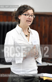 FREE PICTURE FOR PRESS PUBLICITY USE IN CONJUNCTION WITH THE AWARDS.Royal Mail Scottish Childrens Book Awards, Edinburgh, 09/09/2010:.Scottish Book Trust childrens programme manager Jasmine Fassl launches the Royal Mail Awards gathering at the Scottish Book Trust. . .Copyright©Colin Hattersley/Writer Pictures/Rosebud2