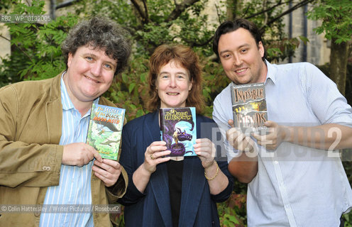 FREE PICTURE FOR PRESS PUBLICITY USE IN CONJUNCTION WITH THE AWARDS.Royal Mail Scottish Childrens Book Awards, Edinburgh, 09/09/2010:.The Younger Readers 8-11 years category award nominees John Fardell, Lucinda Hare and Barry Hutchison at the Royal Mail Awards gathering at the Scottish Book Trust. . Copyright©Colin Hattersley/Writer Pictures/Rosebud2