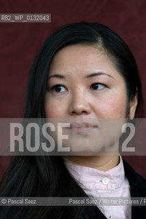 Chinese writer Shan Sa (winner of several literary awards, including the french Goncourt Prize for Gate of Celestial Peace, and the Girl who Played Go)..Edinburgh International Book Festival 2004..Copyright©Pascal Saez                       .Pascal Saez/Writer Pictures/Rosebud2