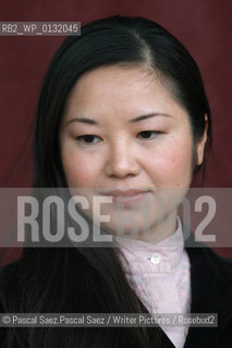 Chinese writer Shan Sa (winner of several literary awards including the french Goncourt Prize for Gate of Celestial Peace and The Girl who Played Go) at the Edinburgh International Book Festival 2004...Copyright©Pascal Saez.Pascal Saez/Writer Pictures/Rosebud2