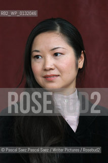 Chinese writer Shan Sa (winner of several literary awards including the french Goncourt Prize for Gate of Celestial Peace and The Girl who Played Go) at the Edinburgh International Book Festival 2004...Copyright©Pascal Saez.Pascal Saez/Writer Pictures/Rosebud2