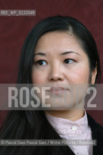 Chinese writer Shan Sa (winner of several literary awards including the french Goncourt Prize for Gate of Celestial Peace and The Girl who Played Go) at the Edinburgh International Book Festival 2004...Copyright©Pascal Saez.Pascal Saez/Writer Pictures/Rosebud2