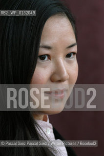 Chinese writer Shan Sa (winner of several literary awards including the french Goncourt Prize for Gate of Celestial Peace and The Girl who Played Go) at the Edinburgh International Book Festival 2004...Copyright©Pascal Saez.Pascal Saez/Writer Pictures/Rosebud2