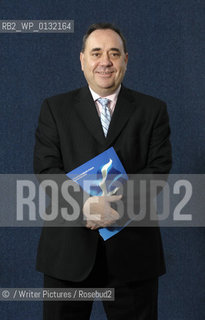 Alex Salmond, Scotland first minister and SNP leader, MSP and MP at the Edinburgh International Book Festival, 15/08/07..©/Writer Pictures/Rosebud2