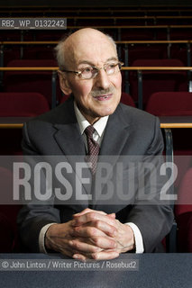 Professor Michael Samuels, who has just completed the 40 year writing of the Historical Thesaurus of the Oxford English Dictionary. Pictures at Glasgow University, 22/10/2009...copyright©John Linton/Writer Pictures/Rosebud2