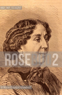 George SAND, french  writer 1804©Writer Pictures/Rosebud2