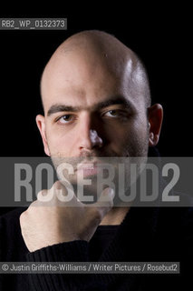 Writer Robert Saviano, author of the international bestseller Gomorrah: Italys Other Mafia...copyright©Justin Griffiths-Williams/Writer Pictures/Rosebud2