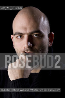 Writer Robert Saviano, author of the international bestseller Gomorrah: Italys Other Mafia...copyright©Justin Griffiths-Williams/Writer Pictures/Rosebud2