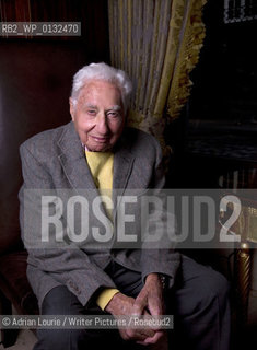 Bud Schalberg author, photographed at the Mountbatten Hotel, Covent Garden..Copyright©Adrian Lourie/Writer Pictures/Rosebud2