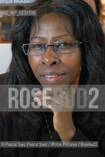 Writer Scholastique Mukasonga at the Salon du Livre (Book Fair) in Paris, March 2006..Copyright©Pascal Saez.Pascal Saez/Writer Pictures/Rosebud2