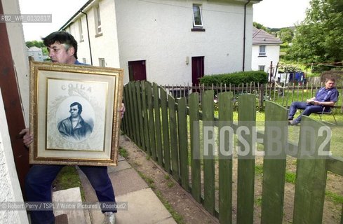 Patrick Scott-Hogg at home in Cumbernauld. Patrick has discovered new poems by Robert Burns published in newspapers. ..Copyright©Robert Perry/TSPL/Writer Pictures/Rosebud2