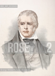 Sir Walter Scott (1771-1832). Scottish Writer and Spokesman..copyright©nmg/Writer Pictures/Rosebud2