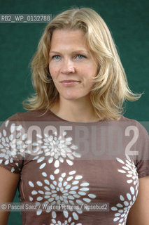 Norwegian journalist and writer Asne Seierstad, author of The Book.seller of Kabul, at the Edinburgh International Book Festival...Copyright©Pascal Saez/Writer Pictures/Rosebud2