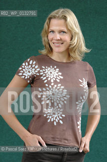 Norwegian journalist and writer Asne Seierstad, author of The Book.seller of Kabul, at the Edinburgh International Book Festival...Copyright©Pascal Saez/Writer Pictures/Rosebud2