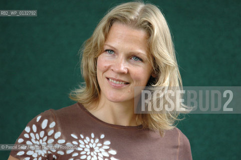 Norwegian journalist and writer Asne Seierstad, author of The Book.seller of Kabul, at the Edinburgh International Book Festival...Copyright©Pascal Saez/Writer Pictures/Rosebud2
