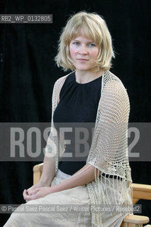 Norwegian TV presenter, correspondant and writer Asne Seierstad, author of the Bookseller of Kabul  at the Edinburgh International Book Festival 2005..Copyright©Pascal Saez.Pascal Saez/Writer Pictures/Rosebud2