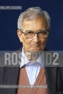 Amartya Sen, Indian economist, philosopher and writer, at the 2010 Edinburgh International Book Festival August 29, 2010...Copyright©Geraint Lewis/Writer Pictures/Rosebud2