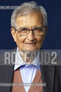 Amartya Sen, Indian economist, philosopher and writer, at the 2010 Edinburgh International Book Festival August 29, 2010...Copyright©Geraint Lewis/Writer Pictures/Rosebud2
