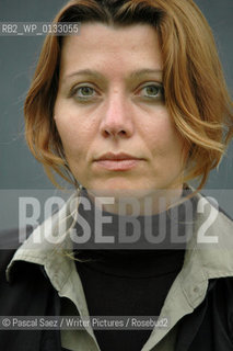 Turkish writer Elif Shafak, who was prosecuted in Turkey for public denigration of Turkishness in one of her novels, here at the Edinburgh International Book Festival 2007. ..Copyright©Pascal Saez/Writer Pictures/Rosebud2