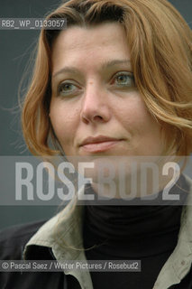 Turkish writer Elif Shafak, who was prosecuted in Turkey for public denigration of Turkishness in one of her novels, here at the Edinburgh International Book Festival 2007. ..Copyright©Pascal Saez/Writer Pictures/Rosebud2