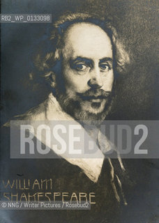 William Shakespeare (1564-1616).of unknown origin but resembes the Chandos portrait..Copyright©NNG/Writer Pictures/Rosebud2