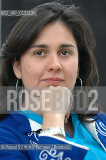 24 August 2005-Edinburgh, UK- Pakistani writer Kamila Shamsie. author of the novel Broken Verses.at the Edinburgh International Book Festival..Copyright©Pascal S/Writer Pictures/Rosebud2