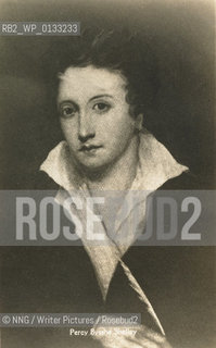 Percy Bysshe Shelley.English poet and author..Copyright©NNG/Writer Pictures/Rosebud2