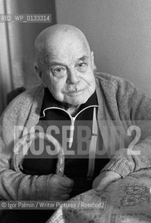 Viktor Shklovsky - Russian soviet era writer and critic photographed at Peredelkino in 1983...This is a low resolution image. Please contact agency for hi-res..Copyright©Igor Palmin/Writer Pictures/Rosebud2