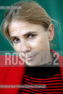 American writer and journalist Lionel Shriver, author of the Orange Prize-winning novel We Need To Talk About Kevin , and The Post-Birthday World, at the Edinburgh International Book Festival 2007. ..Copyright©Pascal Saez/Writer Pictures/Rosebud2