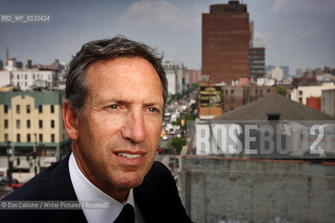 The Chairman and inspiration of the Starbucks empire Howard Schultz, visits the Harlem Childrens Zone in Harlem, New York, USA.   ..copyright©Dan Callister/Writer Pictures/Rosebud2