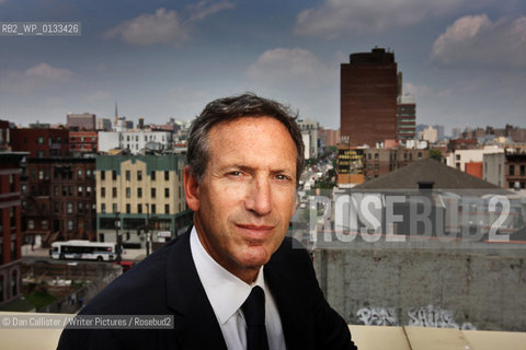 The Chairman and inspiration of the Starbucks empire Howard Schultz, visits the Harlem Childrens Zone in Harlem, New York, USA.   ..copyright©Dan Callister/Writer Pictures/Rosebud2