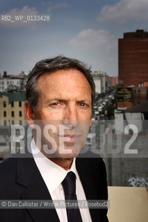 The Chairman and inspiration of the Starbucks empire Howard Schultz, visits the Harlem Childrens Zone in Harlem, New York, USA.   ..copyright©Dan Callister/Writer Pictures/Rosebud2