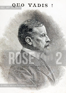 Henryk Sienkiewicz (1846-1916).Polish novelist who wrote Quo Vadis..Copyright©NNG/Writer Pictures/Rosebud2