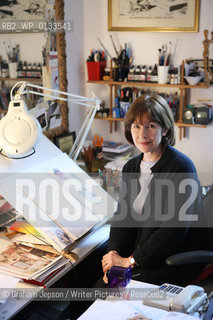 Posy Simmonds graphic novelist in her North London home studio..copyright©Graham Jepson/Writer Pictures/Rosebud2