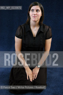 American writer Curtis Sittenfeld, author of Prep and The Man Of My Dreams at the Edinburgh International Book Festival...Copyright©Pascal Saez/Writer Pictures/Rosebud2