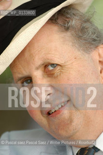 Internationally acclaimed Scottish writer Alexander McCall Smith (author of the No 1 Ladies detective agency) at the Edinburgh International Book Festival 2003...McCall Smith has also been for a long time professor of medical law at the University of Edinburgh, and advisor to the UNESCO and the British Government on bioethics.)..Copyright©Pascal saez.Pascal Saez/Writer Pictures/Rosebud2