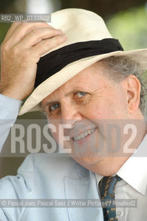 Internationally acclaimed Scottish writer Alexander McCall Smith (author of the No 1 Ladies detective agency) at the Edinburgh International Book Festival 2003...McCall Smith has also been for a long time professor of medical law at the University of Edinburgh, and advisor to the UNESCO and the British Government on bioethics.)..Copyright©Pascal saez.Pascal Saez/Writer Pictures/Rosebud2