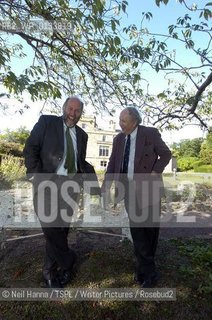 Lennoxlove House in East Lothian  is to host a winter book festival. Author Alexander McCall Smith with Director of Lennoxlove Book Festival ..copyright©Neil Hanna/TSPL/Writer Pictures/Rosebud2