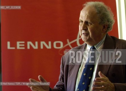 Lennoxlove House in East Lothian  is to host a winter book festival. Author Alexander McCall Smith with Director of Lennoxlove Book Festival ..copyright©Neil Hanna/TSPL/Writer Pictures/Rosebud2
