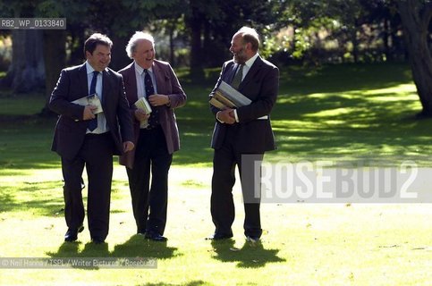 Lennoxlove House in East Lothian  is to host a winter book festival. Author Alexander McCall Smith with Director of Lennoxlove Book Festival ..copyright©Neil Hanna/TSPL/Writer Pictures/Rosebud2