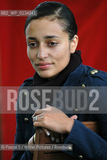 28 August 2005-Edinburgh, UK- British superstar writer Zadie Smith, author of White Teeth and On Beauty..at the Edinburgh International Book Festival..Copyright©Pascal S/Writer Pictures/Rosebud2