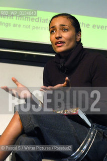  28 August 2005-Edinburgh, UK- British superstar writer Zadie Smith, author of White Teeth and On Beauty..at the Edinburgh International Book Festival..Copyright©Pascal S/Writer Pictures/Rosebud2