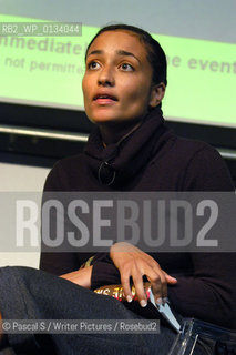   28 August 2005-Edinburgh, UK- British superstar writer Zadie Smith, author of White Teeth and On Beauty..at the Edinburgh International Book Festival..Copyright©Pascal S/Writer Pictures/Rosebud2