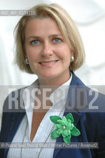 Spanish writer Almudena Solana, author of The Curriculum Vitae of Aurora Ortiz at the Edinburgh International Book Festival 2005..Copyright©Pascal Saez.Pascal Saez/Writer Pictures/Rosebud2