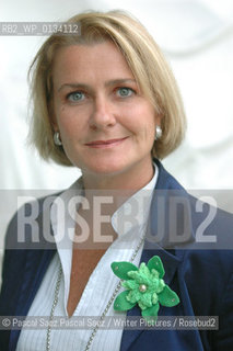 Spanish writer Almudena Solana, author of The Curriculum Vitae of Aurora Ortiz at the Edinburgh International Book Festival 2005..Copyright©Pascal Saez.Pascal Saez/Writer Pictures/Rosebud2