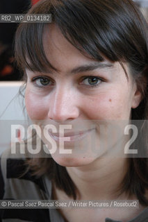 Writer Joy Sorman at the Salon du Livre (Book Fair) in Paris, March 2006 ..Copyright©Pascal Saez.Pascal Saez/Writer Pictures/Rosebud2