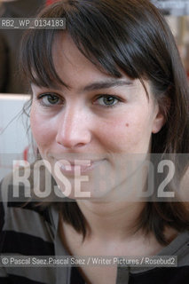 Writer Joy Sorman at the Salon du Livre (Book Fair) in Paris, March 2006 ..Copyright©Pascal Saez.Pascal Saez/Writer Pictures/Rosebud2