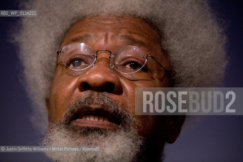 Nigerian Nobel Laureate and celebrated author Wole Soyinka speaks at the Guardian Hay Festival...copyright©Justin Griffiths-Williams/Writer Pictures/Rosebud2