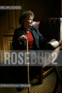 Muriel Spark author at the Edinburgh Book Festival 2004. CREDIT Geraint Lewis
©Writer Pictures/Rosebud2